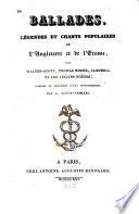 Ballades, légendes et chants populaires de l'Angleterre et de l'Écosse