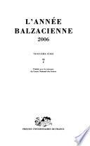 Balzac et le roman philosophique