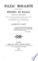 Balzac moraliste