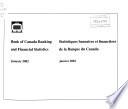 Bank of Canada Banking and Financial Statistics