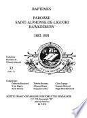 Baptêmes, paroisse Saint-Alphonse-de-Liguori, Hawkesbury, 1883-1991: Lalo.-Z