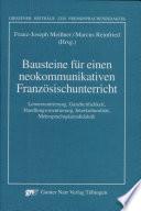 Bausteine für einen neokommunikativen Französischunterricht