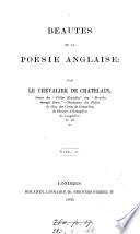 Beautés de la poësie anglaise. [With plates.]