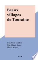 Beaux villages de Touraine