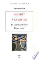 Beckett à la lettre