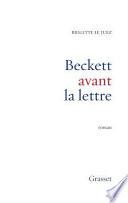 Beckett avant la lettre