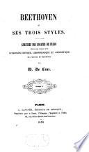 Beethoven et ses trois styles