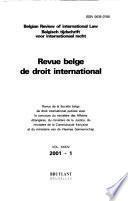 Belgian review of international law