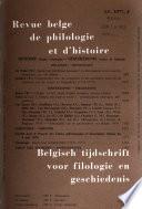 Belgisch tijdschrift voor philologie en geschiedenis