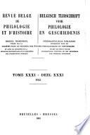 Belgisch tijdschrift voor philologie en geschiedenis