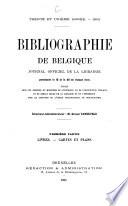 Belgische bibliographie