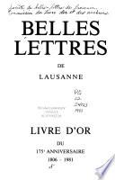 Belles lettres de Lausanne