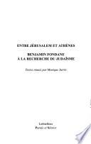 Benjamin Fondane à la recherche du judaïsme