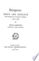 Bergerac sous les Anglais