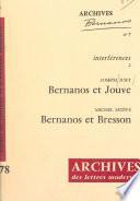 Bernanos et Jouve : Sous le soleil de Satan et Paulina 1880