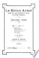 Béton armé, revue mensuelle de traductions internationales