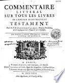 Bible en latin et en françois, avec un commentaire littéral et critique