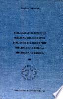 Biblical bibliography