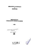 Bibliografia cărților în curs de apariție : CIP.
