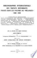 Bibliografia internazionale di studi storici pubblicati in Miscellanee commemorative
