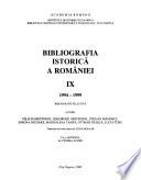 Bibliografia istorică a României