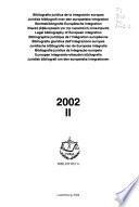 Bibliografía jurídica de la integración europea