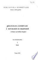 Bibliografia kombëtare e Republikës Popullore të Shqiperisë