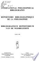 Bibliografisch Repertorium Van de Wijsbegeerte