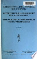 Bibliografisch repertorium van de wijsbegeerte