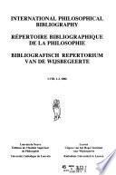 Bibliografisch Repertorium Van de Wijsbegeerte