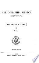 Bibliographia medica helvetica