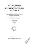 Bibliographia scientiae naturalis Helvetica