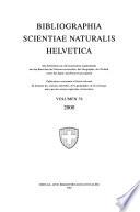 Bibliographia scientiae naturalis Helvetica