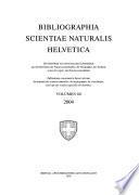 Bibliographia scientiae naturalis Helvetica