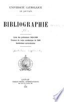 Bibliographie académique