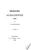 Bibliographie Alsacienne