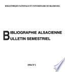 Bibliographie alsacienne