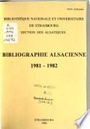 Bibliographie alsacienne