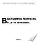 Bibliographie alsacienne