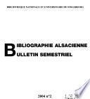 Bibliographie alsacienne