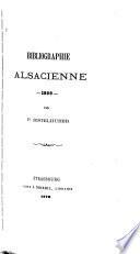 Bibliographie alsacienne