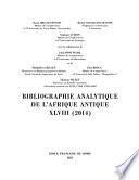 Bibliographie analytique de l’Afrique antique XLVIII (2014)
