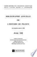 Bibliographie annuelle de l'histoire de France du cinquième siècle ...
