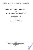 Bibliographie annuelle de l'histoire de France