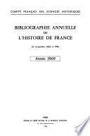 Bibliographie annuelle de l'histoire de France