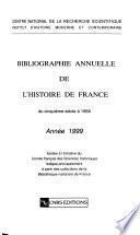 Bibliographie annuelle de l'histoire de France