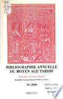 Bibliographie annuelle du Moyen Âge tardif