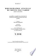 Bibliographie annuelle du moyen-âge tardif