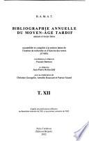 Bibliographie annuelle du Moyen Âge tardif