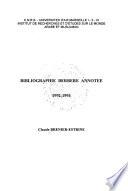 Bibliographie berbère annotée